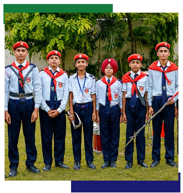Proud School Band Members